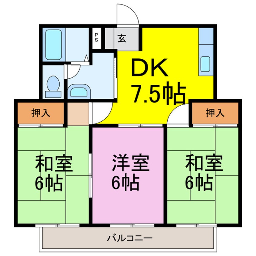 間取図 ウエストパークⅡ