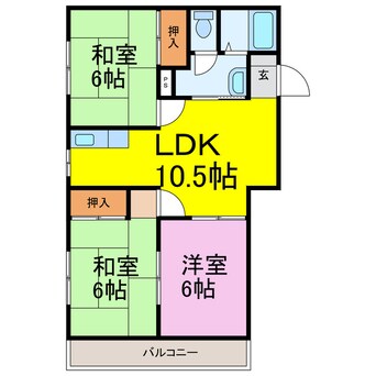 間取図 ウエストパークⅡ