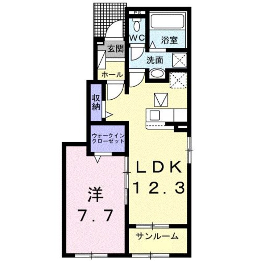 間取図 ドマーニ　大利根