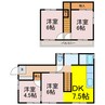 礼羽338-45貸家 4DKの間取り