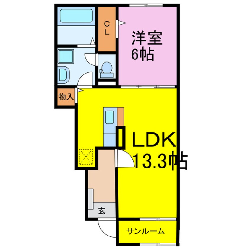 間取図 K&K