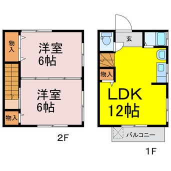 間取図 東メゾネット