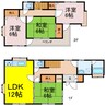 不動岡３丁目戸建 4LDKの間取り