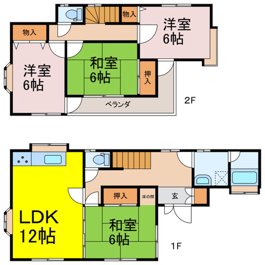 間取図 不動岡３丁目戸建