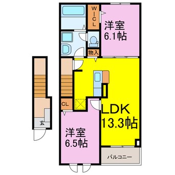 間取図 シャトー・デフォンシフ