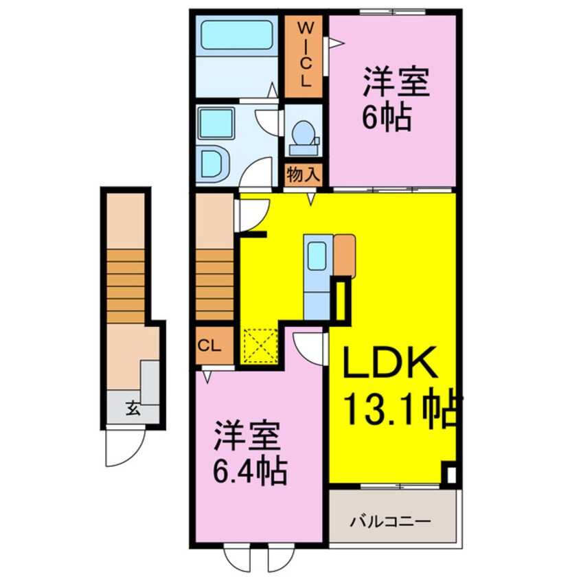 間取図 諏訪１丁目アパート