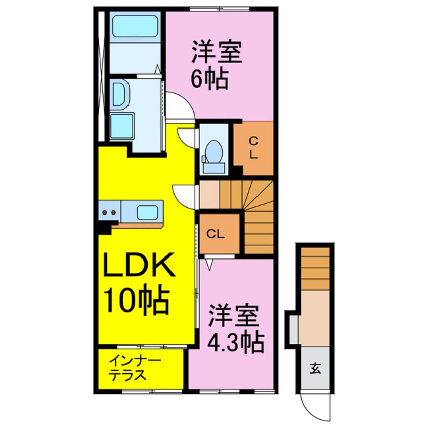 間取図 ボナール花崎A