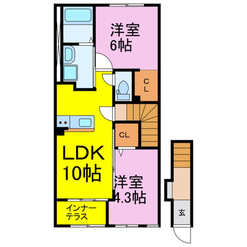 間取図 ボナール花崎B