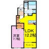 レオノーレ 1LDKの間取り