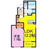 フィデリオ 1LDKの間取り