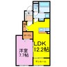 フィデリオ 1LDKの間取り