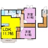 エテルネル　ロジュマンⅡ 2LDKの間取り