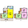 馬内戸建 4LDKの間取り