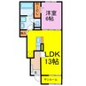 ミライズホーム多門寺　WEST 1LDKの間取り