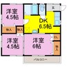 ブルーベイYagyu８ 3DKの間取り