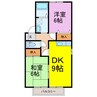 アモールKAZAMA 2DKの間取り