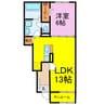 ローズ 1LDKの間取り