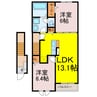 ローズ 2LDKの間取り