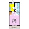 MELDIA花崎 1Kの間取り