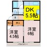 コーポ騎西 2DKの間取り