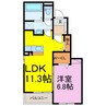 ヒカルサ加須 1LDKの間取り