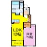 グラン　ソレイユ　K　Ⅱ 1LDKの間取り