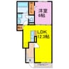 ヒカルサ加須ウエストⅡ 1LDKの間取り