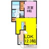 ヒカルサ加須ウエストⅡ 1LDKの間取り