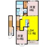 ヒカルサ加須イーストⅡ 2LDKの間取り