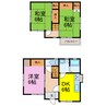 礼羽戸建 3DKの間取り