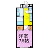 ヒカルサ久喜東 1Kの間取り