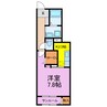 ヒカルサ羽生ノース 1Kの間取り