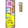 ヒカルサ羽生ノース 1LDKの間取り