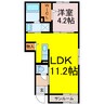 ヒカルサ羽生ノース 1LDKの間取り