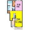 ヒカルサ久喜菖蒲 1LDKの間取り