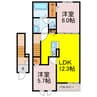 ヒカルサ久喜菖蒲 2LDKの間取り
