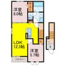 ヒカルサ久喜菖蒲 2LDKの間取り