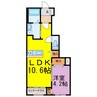 フリージア 1LDKの間取り