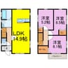 グランソフィア羽生　B号棟 3LDKの間取り