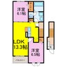 フリーデグランツ 2LDKの間取り