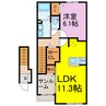 グラシアス 1LDKの間取り