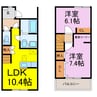 グランディール 2LDKの間取り