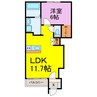 ロンサール羽生 1LDKの間取り