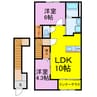 ロンサール羽生 2LDKの間取り