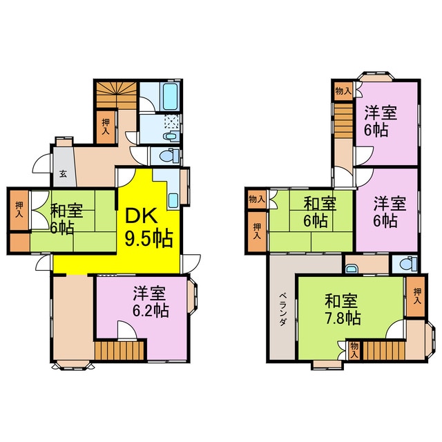 間取り図 中樋遣川戸建