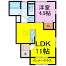 リーブルファイン花崎駅 1LDKの間取り