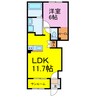 ロンサール羽生 1LDKの間取り