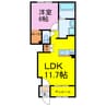 ロンサール羽生 1LDKの間取り