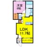 仮）羽生市東スターテラスⅡ 1LDKの間取り