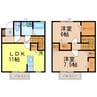 東武宇都宮線/東武宇都宮駅 徒歩39分 1-2階 築14年 2LDKの間取り
